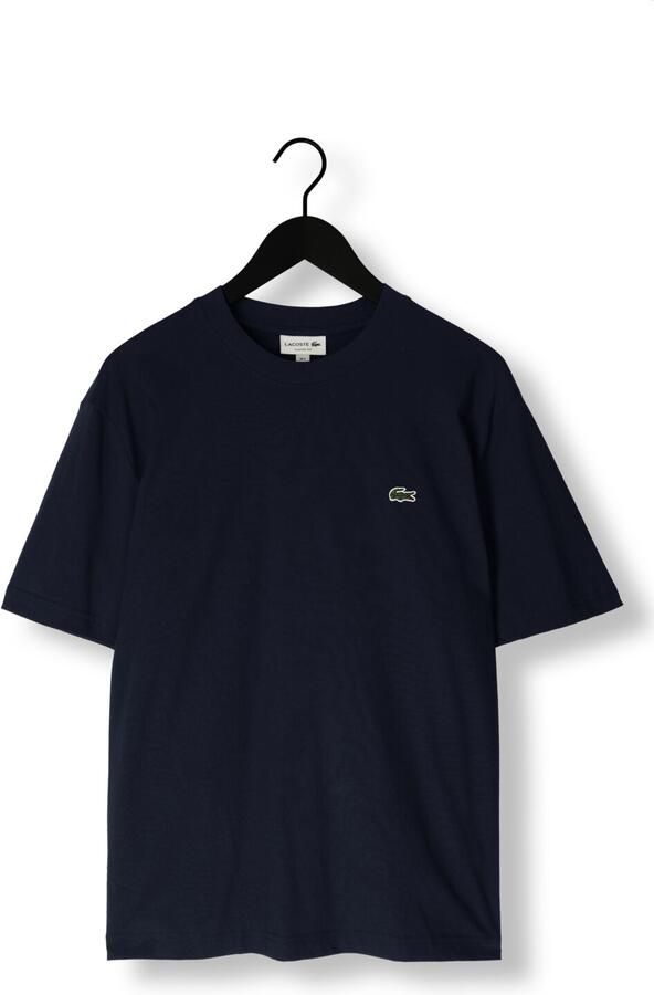 Lacoste Klassiek Katoenen Jersey T-Shirt (Navy Blauw) Blue Heren - Foto 4