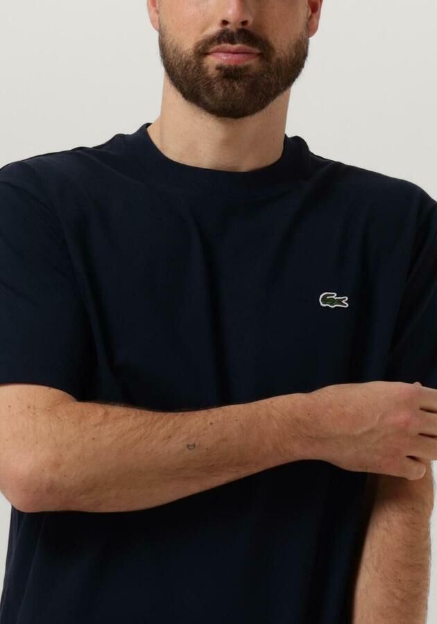 Lacoste Klassiek Katoenen Jersey T-Shirt (Navy Blauw) Blue Heren - Foto 3