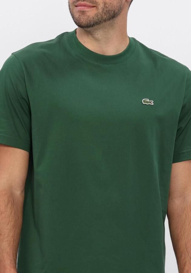 LACOSTE Heren Polo's & T-shirts Cotton T-shirt Donkergroen - Foto 4