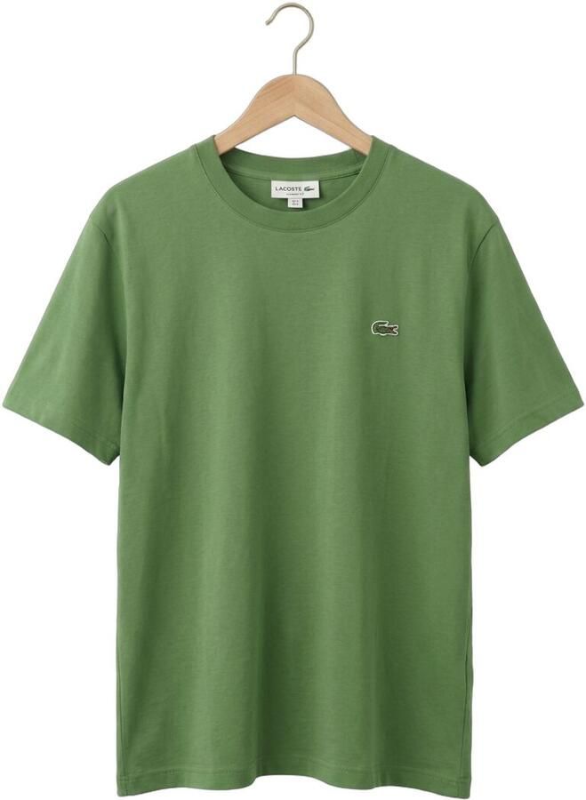 LACOSTE Heren Polo's & T-shirts Cotton T-shirt Groen - Foto 2