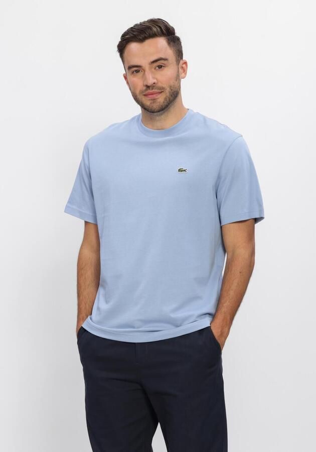 LACOSTE Heren Polo's & T-shirts Cotton T-shirt Lichtblauw
