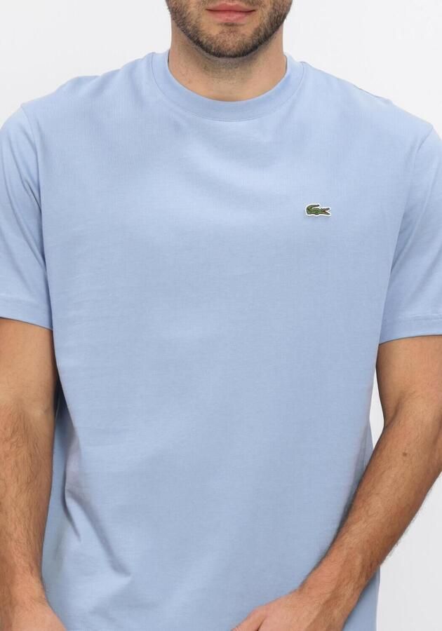 LACOSTE Heren Polo's & T-shirts Cotton T-shirt Lichtblauw - Foto 4
