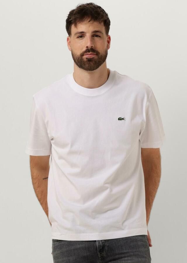 Lacoste Short Sleeved Crew Neck T-shirts Kleding white maat: XXL beschikbare maaten:S M L XL XXL