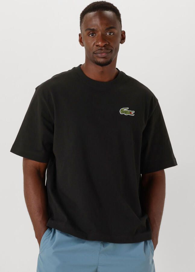 LACOSTE Heren Polo's & T-shirts 1ht1 Mens Tee-shirt 01 Zwart - Foto 4