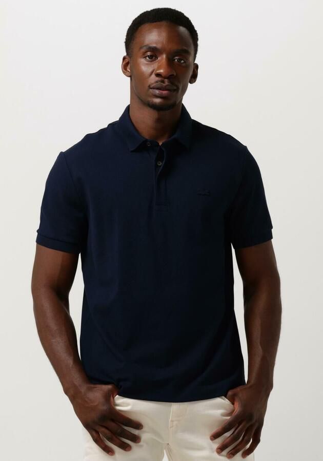 LACOSTE Heren Polo's & T-shirts Regular Fit Cotton Blend Polo Shirt Donkerblauw