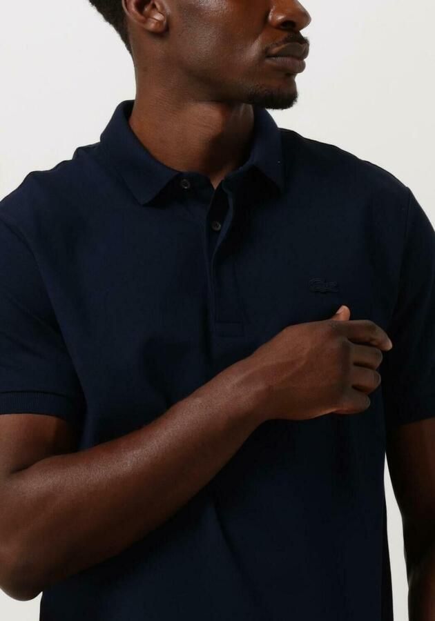 LACOSTE Heren Polo's & T-shirts Regular Fit Cotton Blend Polo Shirt Donkerblauw - Foto 4