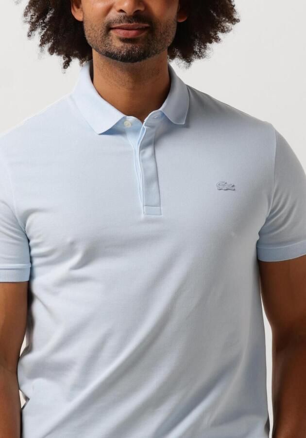 LACOSTE Heren Polo's & T-shirts Regular Fit Cotton Blend Polo Shirt Lichtblauw - Foto 5