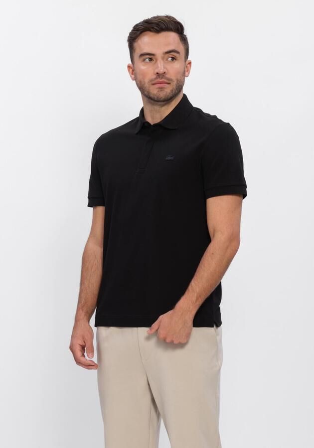 LACOSTE Heren Polo's & T-shirts Regular Fit Cotton Blend Polo Shirt Zwart
