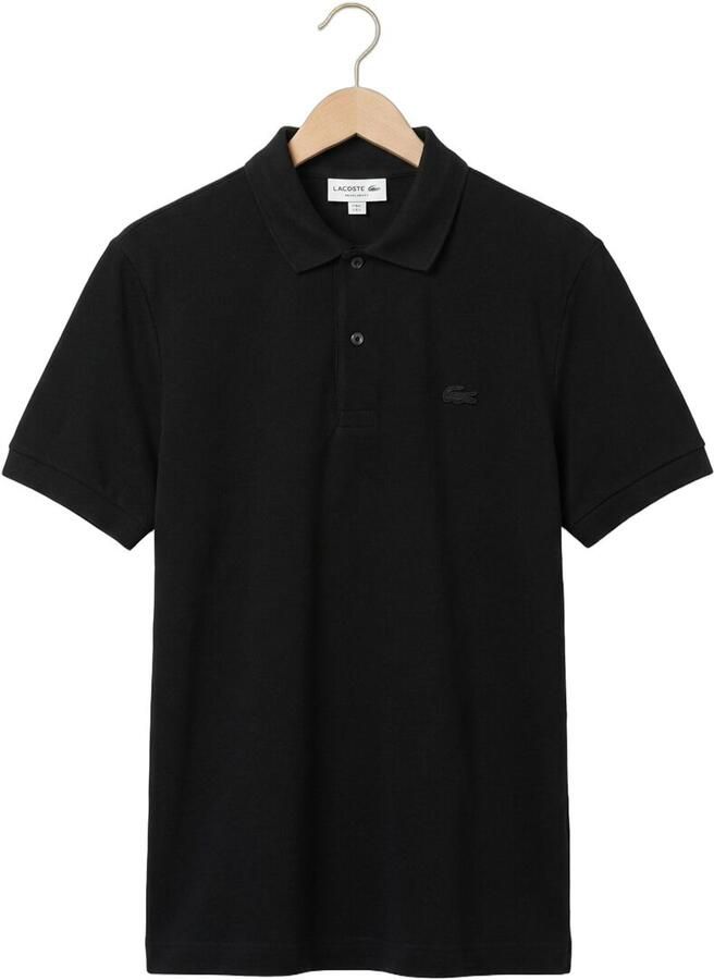 LACOSTE Heren Polo's & T-shirts Regular Fit Cotton Blend Polo Shirt Zwart - Foto 2