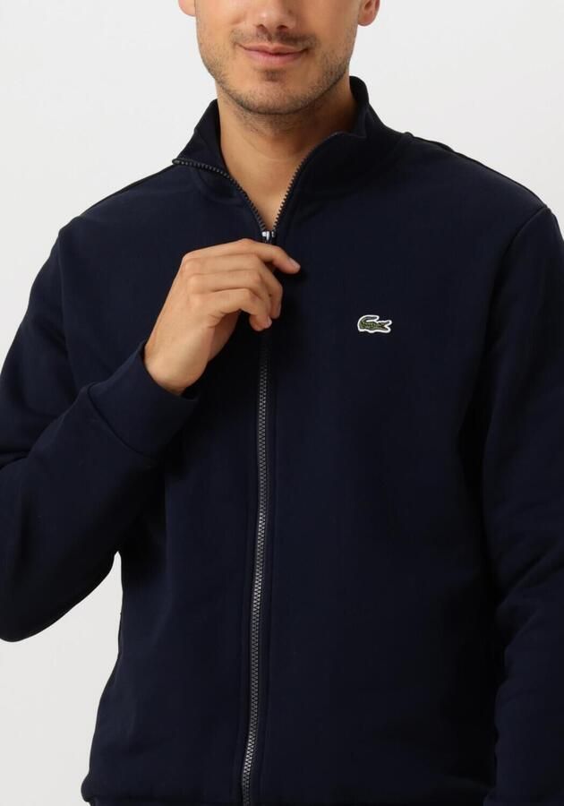 Lacoste Navyblauwe Katoenen Sweatshirt met Hoge Kraag en Ritssluiting Blauw Heren - Foto 2