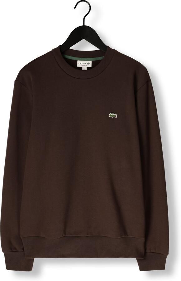 LACOSTE Heren Truien & Vesten Classic Fit Brushed Fleece Sweatshirt Bruin - Foto 3