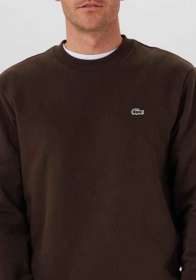 LACOSTE Heren Truien & Vesten Classic Fit Brushed Fleece Sweatshirt Bruin - Foto 2