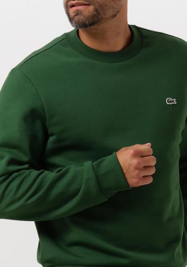 LACOSTE Heren Truien & Vesten Classic Fit Brushed Fleece Sweatshirt Groen - Foto 3
