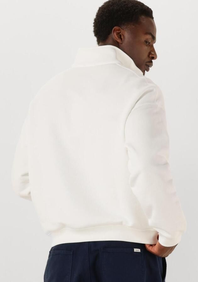 LACOSTE Heren Truien & Vesten Loose Fit Zip Neck Fleece Sweatshirt Creme - Foto 2