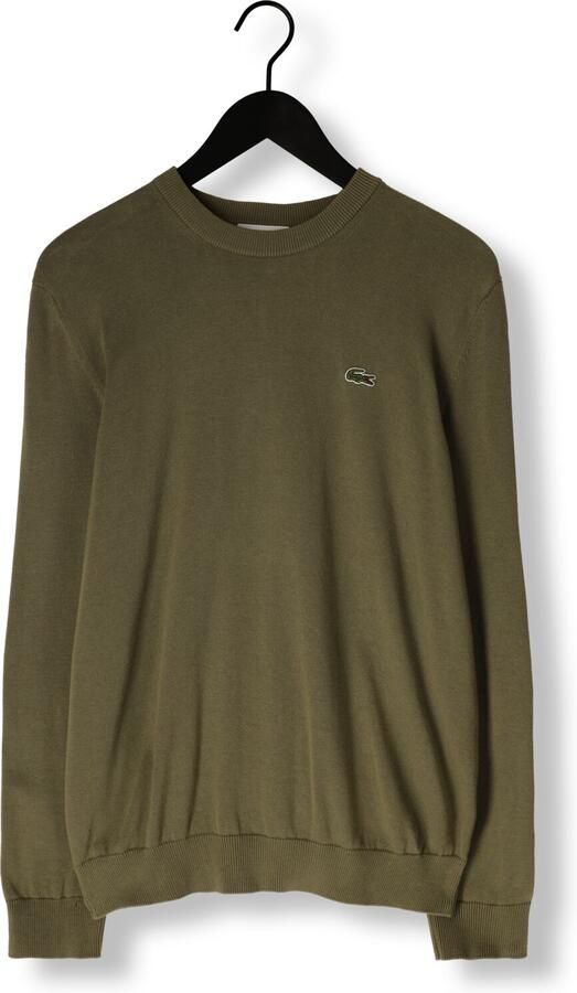 LACOSTE Heren Truien & Vesten Regular Fit Crew Neck Sweater Khaki - Foto 3