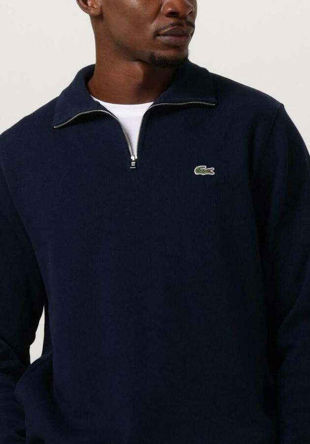 LACOSTE Heren Truien & Vesten Regular Fit High Neck Zipped Sweatshirt Donkerblauw - Foto 2
