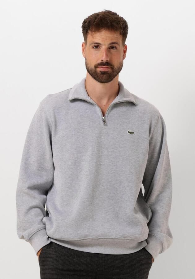LACOSTE Heren Truien & Vesten Regular Fit High Neck Zipped Sweatshirt Grijs - Foto 4