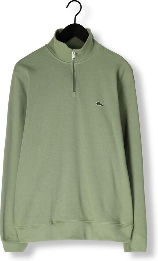 LACOSTE Heren Truien & Vesten Regular Fit High Neck Zipped Sweatshirt Groen - Foto 3