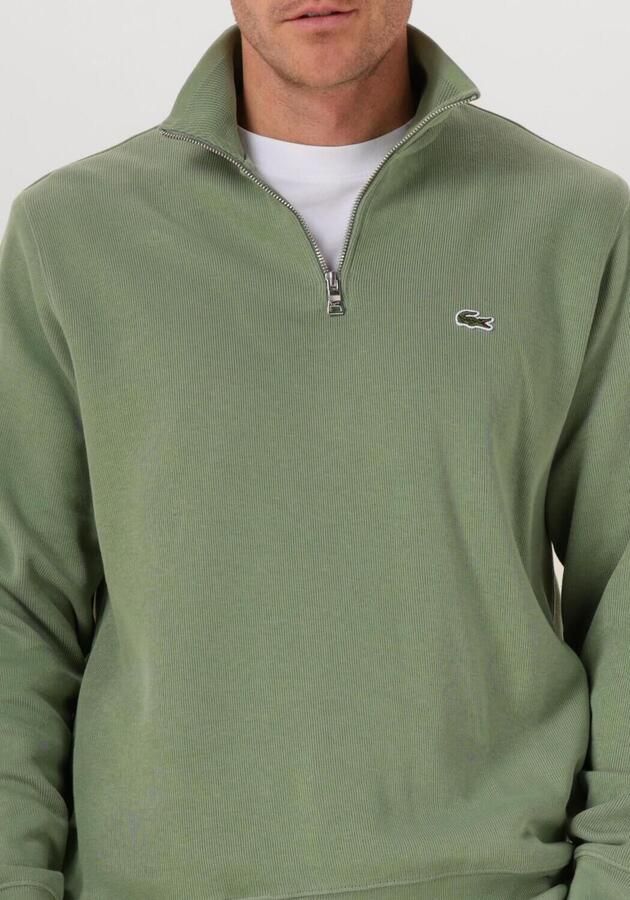 LACOSTE Heren Truien & Vesten Regular Fit High Neck Zipped Sweatshirt Groen - Foto 2