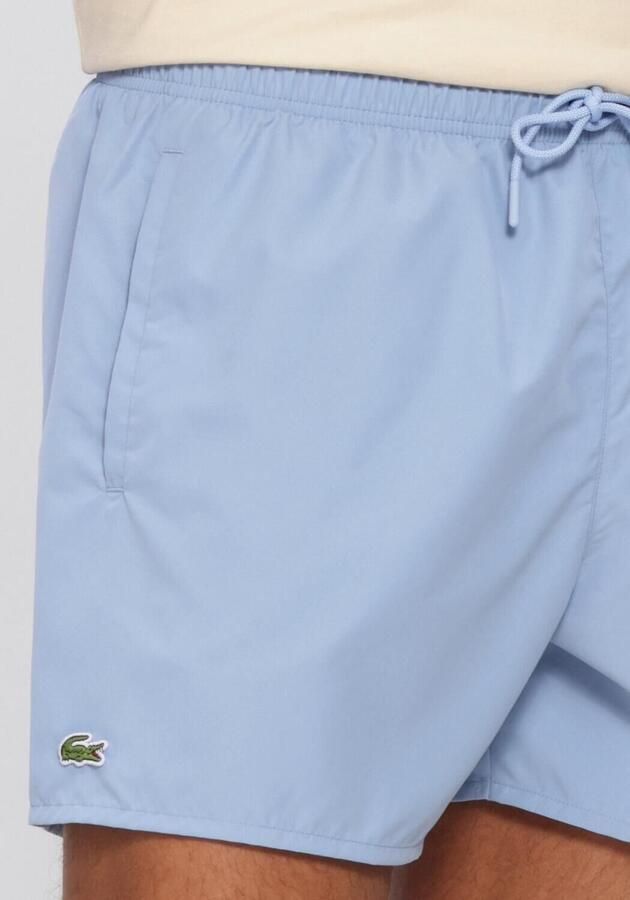 LACOSTE Heren Zwembroeken Short Quick-dry Swim Trunks Lichtblauw - Foto 4