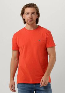 Lacoste Casual Katoenen T-shirt voor Heren Oranje Heren