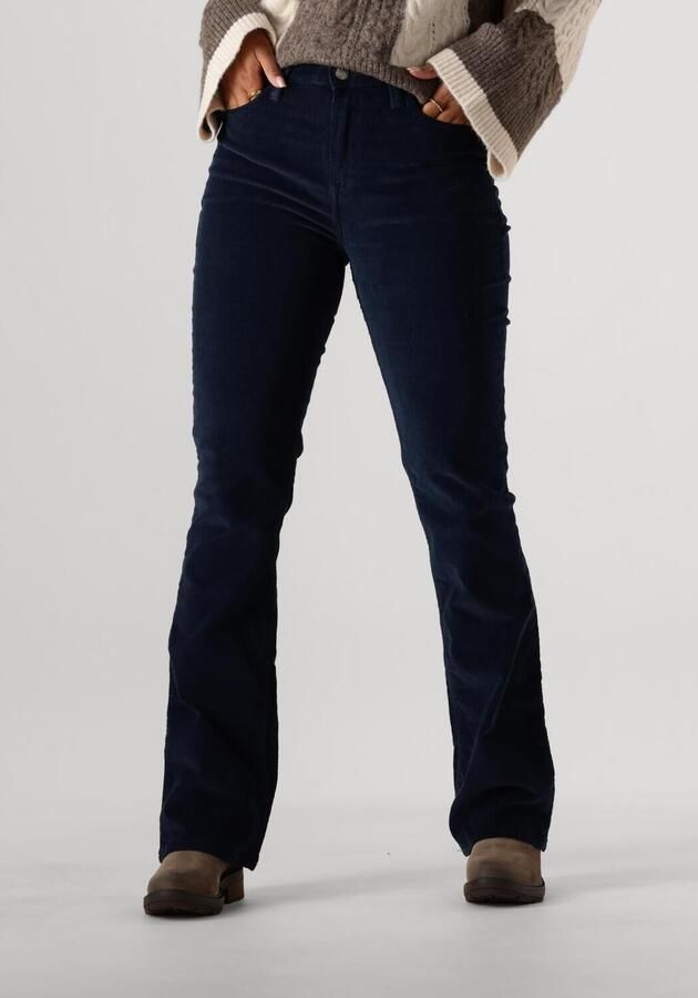 Lee Donkerblauwe Flared Corduroy Jeans Blue Dames - Foto 3