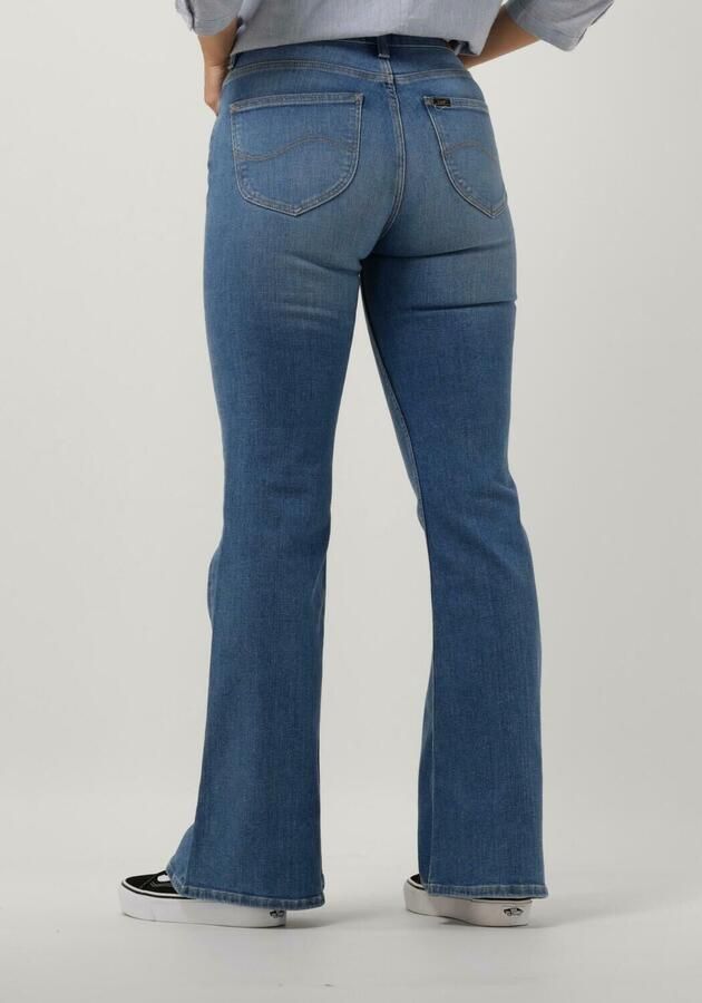 Lee high waist flared jeans Breese light blue denim