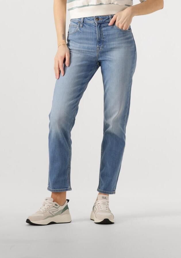 Lee high waist straight leg jeans light blue denim - Foto 4