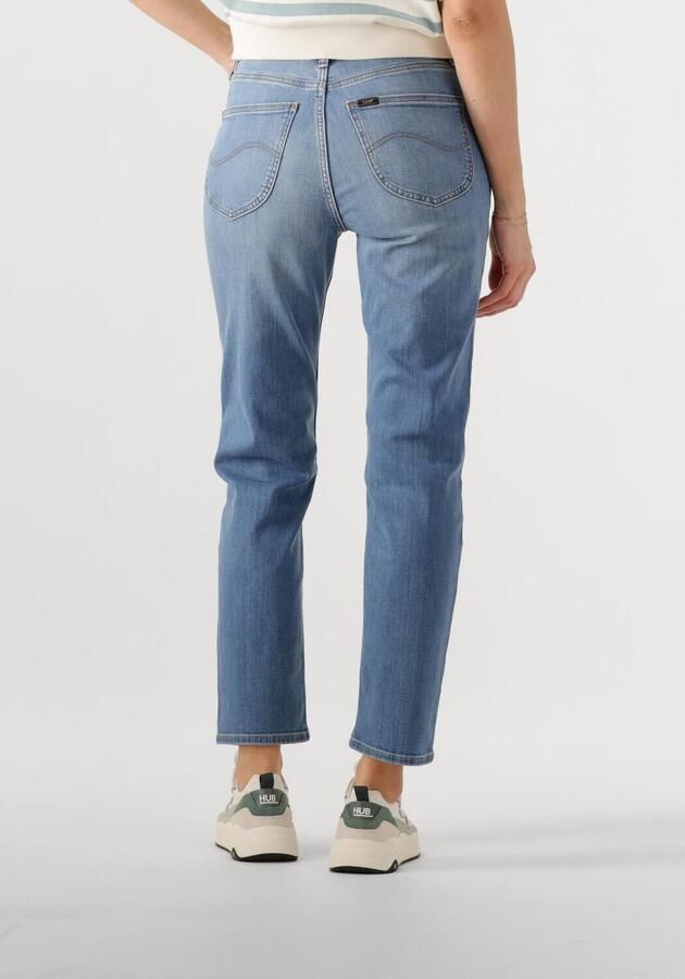 Lee high waist straight leg jeans light blue denim - Foto 1