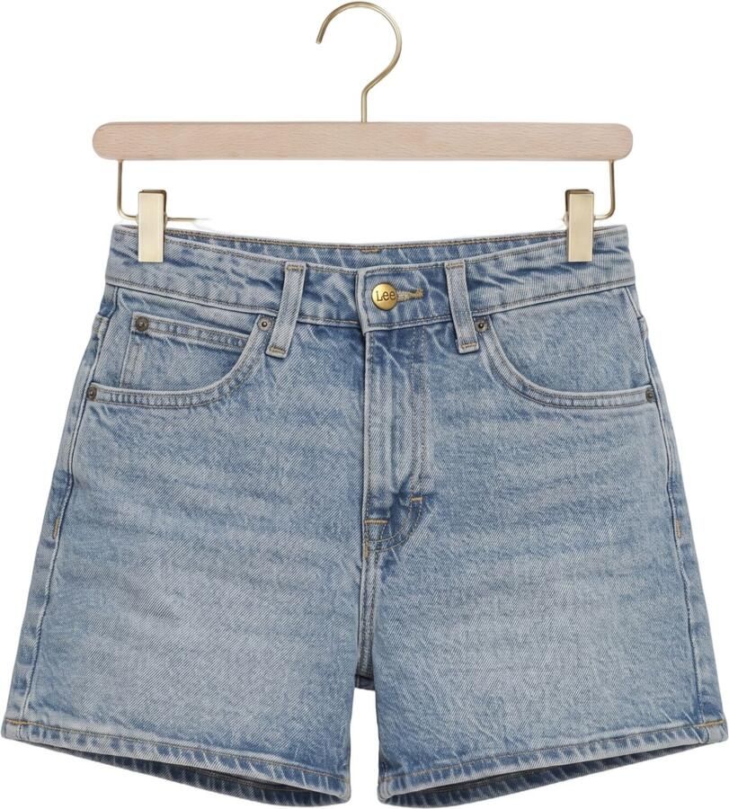 Lee denim straight high waist short medium blue denim - Foto 2