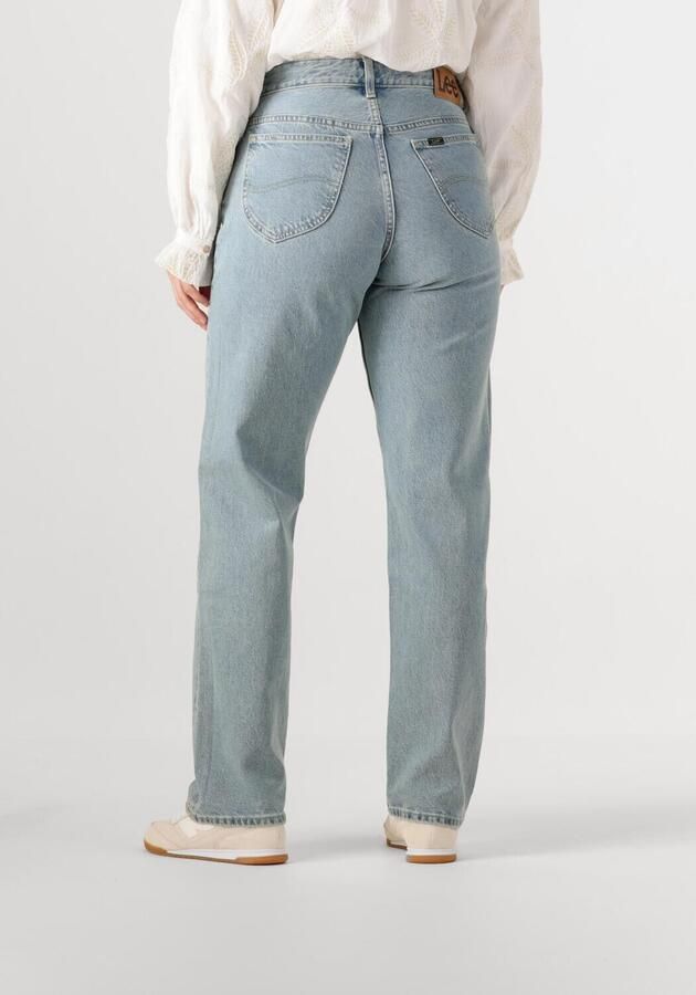 Lee Straight Fit Mid Waist Jeans Blue Dames