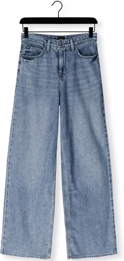 Lee high waist wide leg jeans medium blue denim - Foto 4