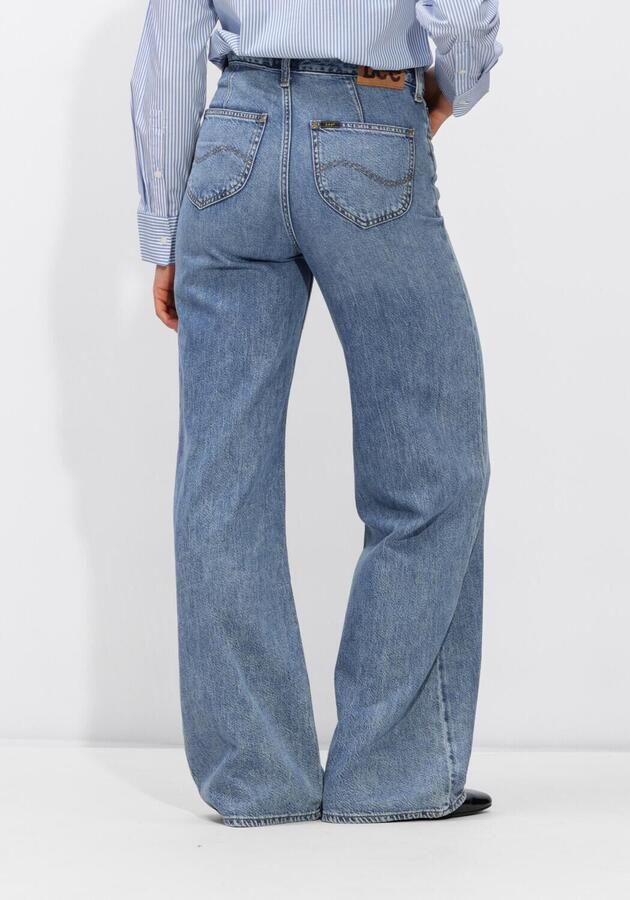 Lee high waist wide leg jeans medium blue denim - Foto 2