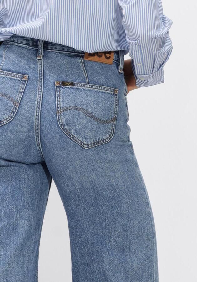 Lee high waist wide leg jeans medium blue denim - Foto 3
