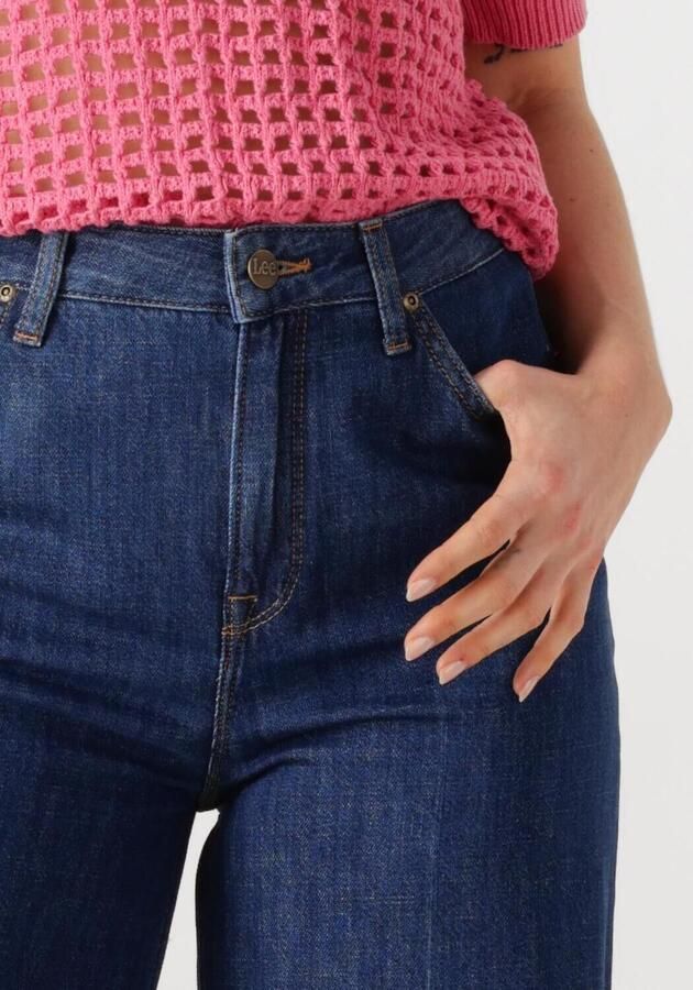 Lee high waist straight leg jeans medium blue denim - Foto 2