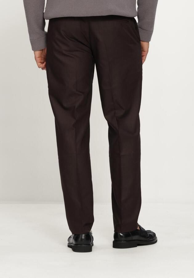 LES DEUX Heren Broeken Brushed Twill Reg Suit Pants Bruin - Foto 2
