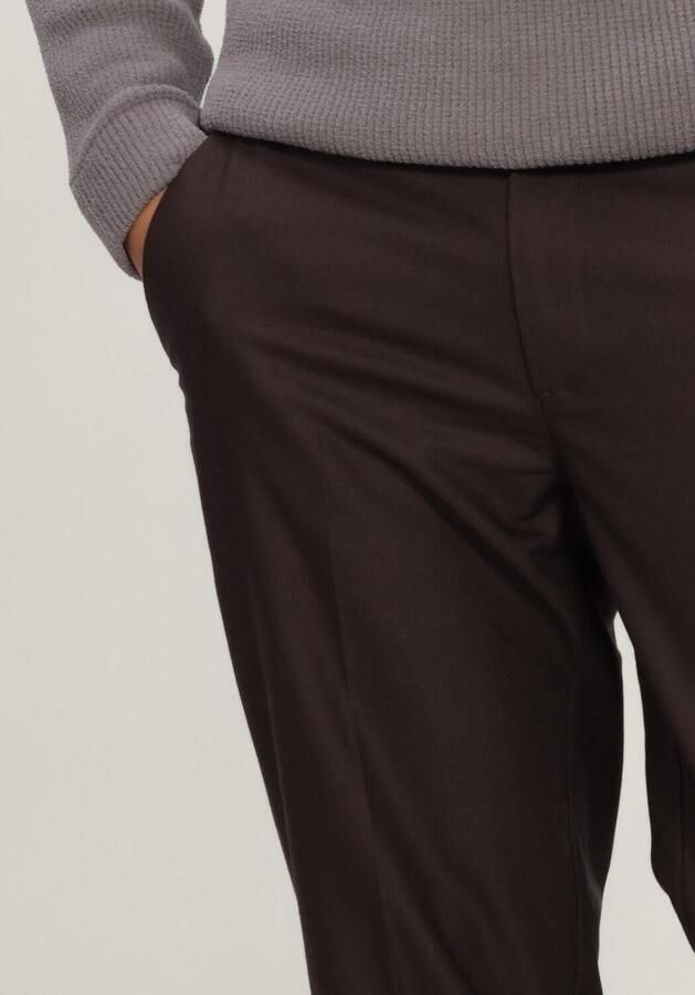 LES DEUX Heren Broeken Brushed Twill Reg Suit Pants Bruin - Foto 3