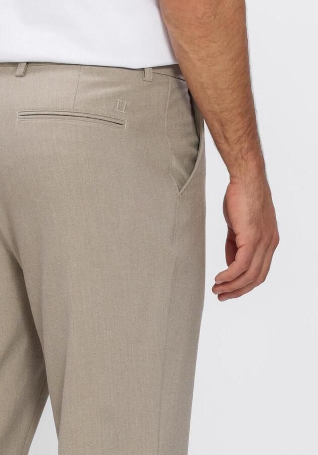 LES DEUX Heren Broeken Como Reg Solid Pants Zand - Foto 3