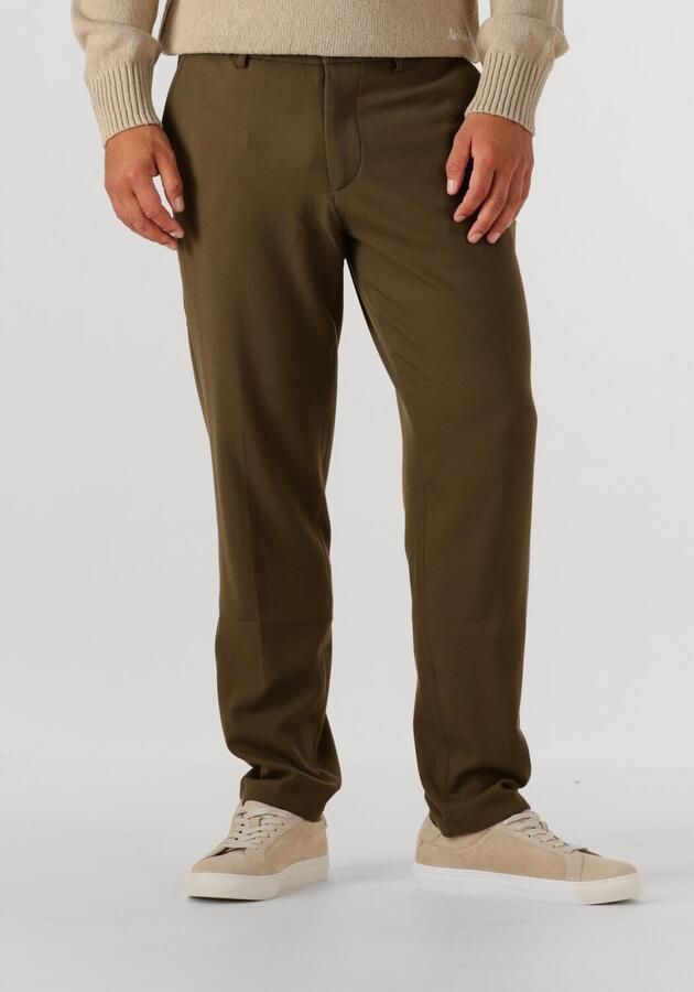LES DEUX Heren Broeken Como Reg Suit Pants Olijf - Foto 4