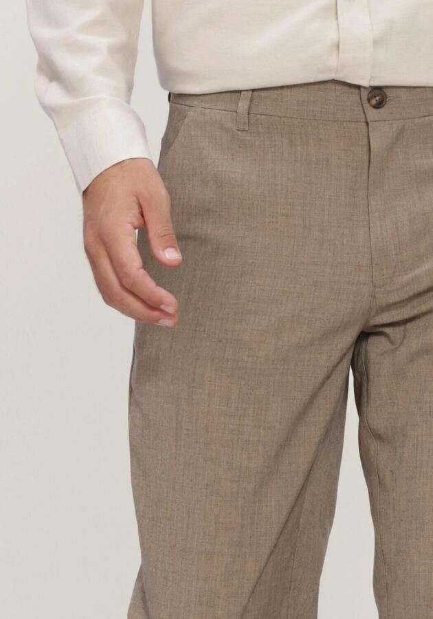 LES DEUX Heren Broeken Como Reg Suit Pants Taupe - Foto 2