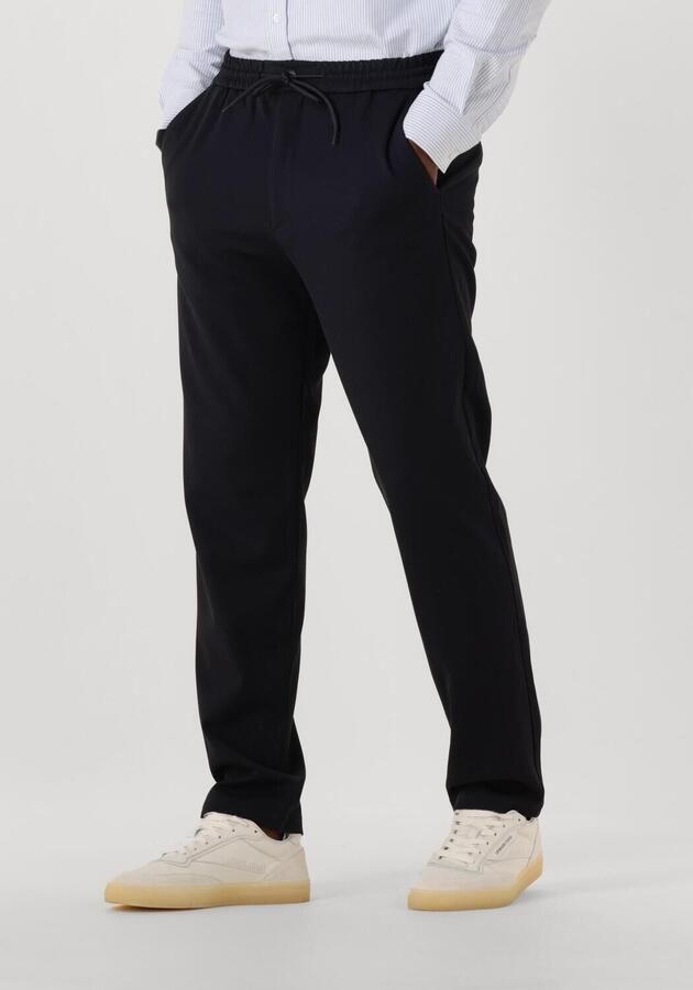 LES DEUX Heren Broeken Como Tapered Drawstring Pants Donkerblauw - Foto 4