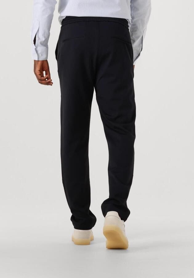 LES DEUX Heren Broeken Como Tapered Drawstring Pants Donkerblauw