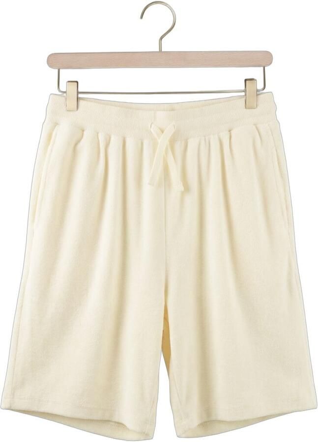 LES DEUX Heren Broeken Sully Towel Shorts Creme - Foto 3