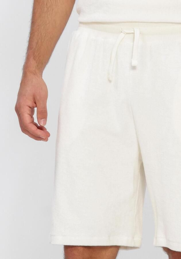 LES DEUX Heren Broeken Sully Towel Shorts Creme - Foto 4