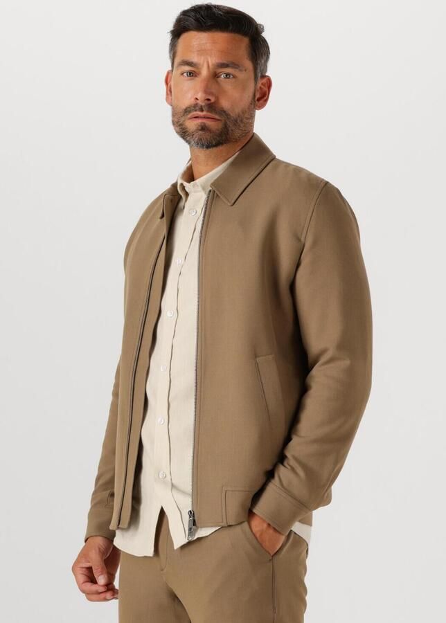 LES DEUX Heren Jassen Como Coach Jacket Camel - Foto 4