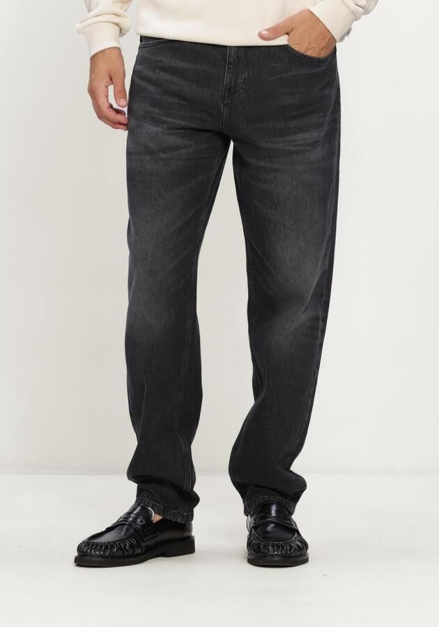 LES DEUX Heren Jeans Ryder Washed Denim Jeans Zwart