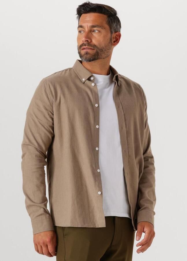 LES DEUX Heren Overhemden Desert Reg Shirt Beige - Foto 4