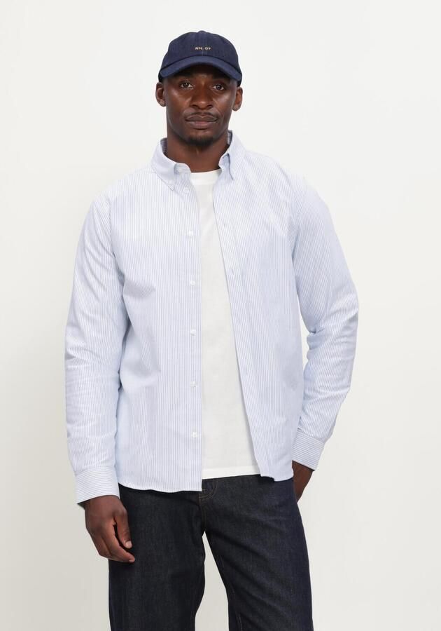 LES DEUX Heren Overhemden Konrad Oxford Shirt Men Lichtblauw - Foto 2
