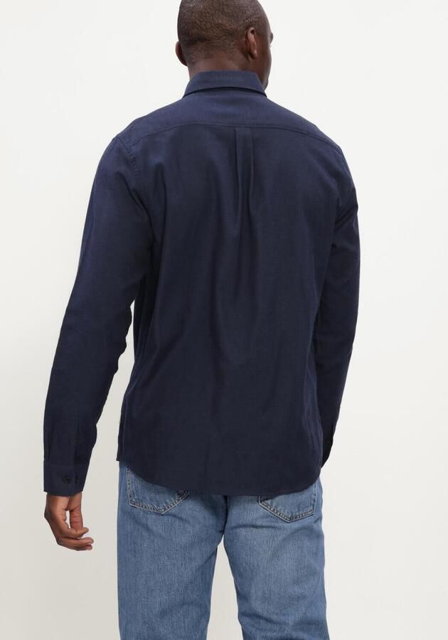 LES DEUX Heren Overhemden Soft Flannel Shirt Donkerblauw - Foto 4