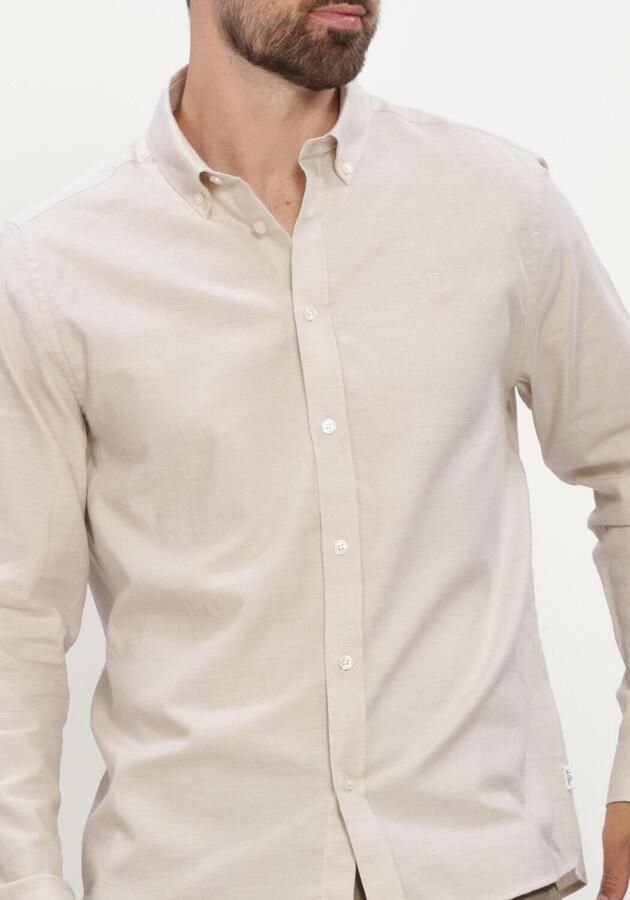 LES DEUX Heren Overhemden Soft Flannel Shirt Ecru - Foto 3